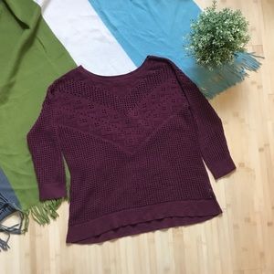 Adorable Mesh Knit Sweater from AE